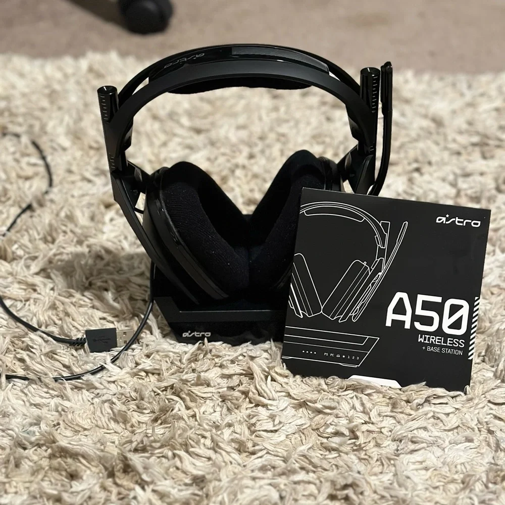 Astro A50 wireless headset with charging base